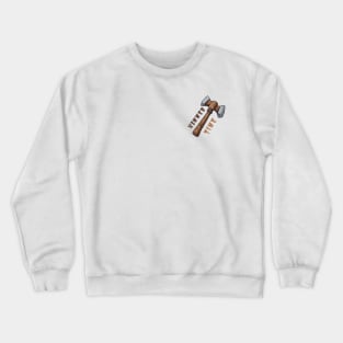 Hammer Time, Wooden Old RPG-style Hammer Crewneck Sweatshirt